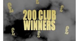 200 Club Winners